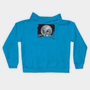 Snowboard Freestyle - Black Moon Kids Hoodie